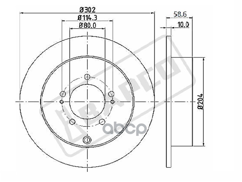 Тормозной Диск Невентилируемый Bapco Bd0060 BAPCO арт. BD0060