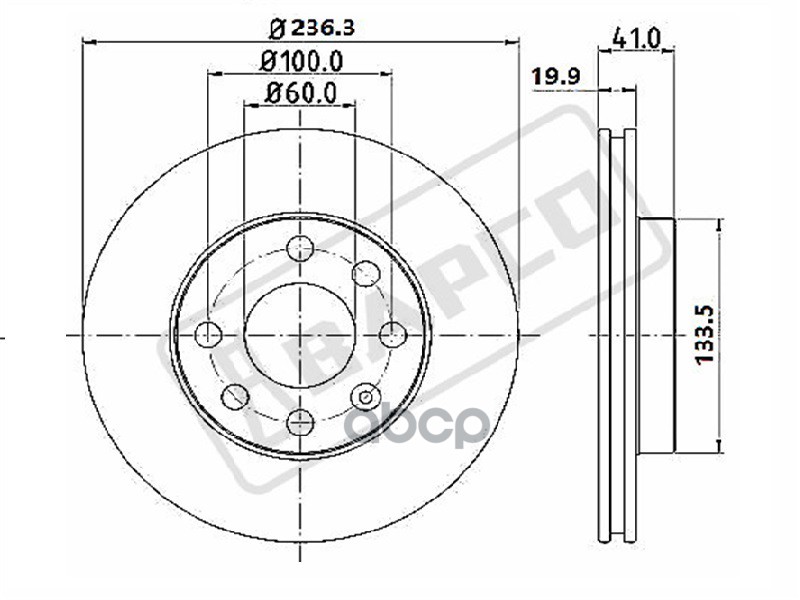 Тормозной Диск Вентилируемый Bapco Bd0325 BAPCO арт. BD0325