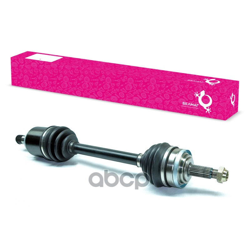 Привод левый в сборе 2108 с внутренним трипоидным ШРУСом BELMAG арт. BM5986