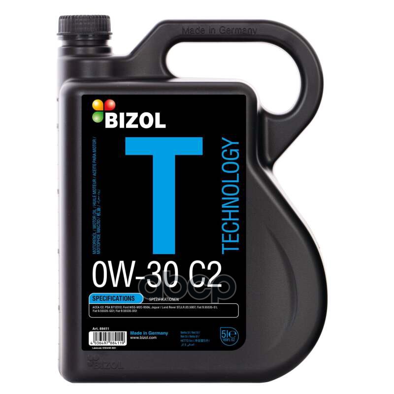 BIZOL Масло Моторное Technology 0W-30 C2 (5Л) 88411
