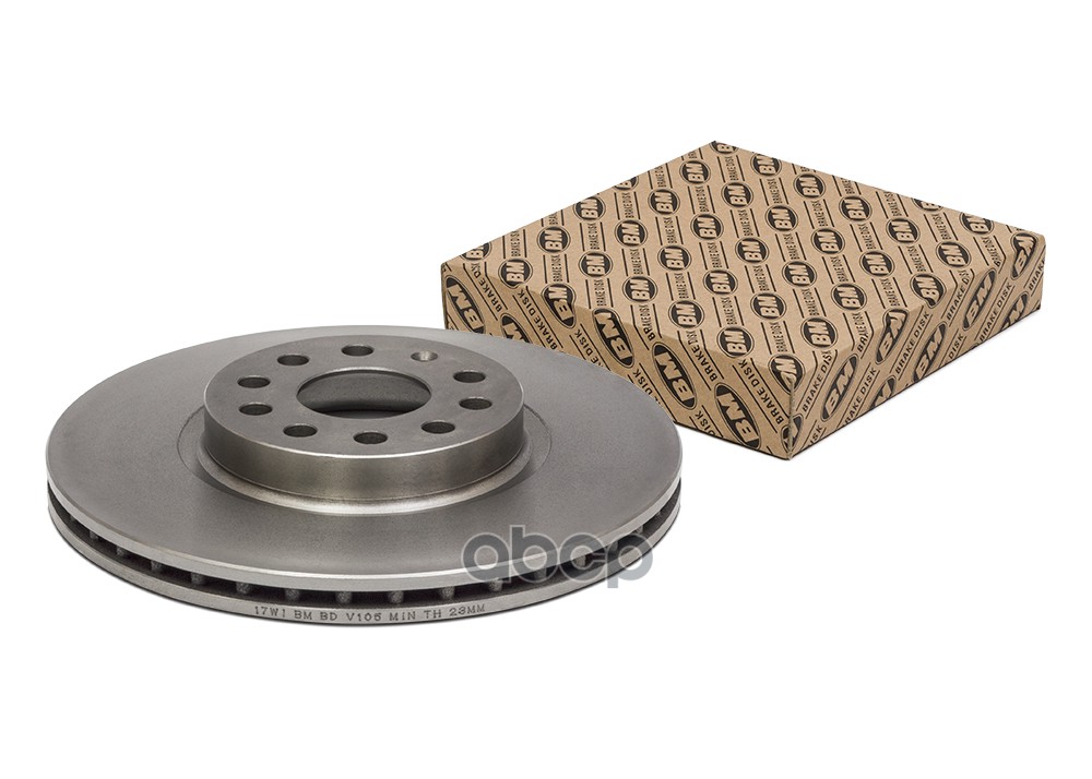 Диск тормозной передний вентилируемый (1шт.) BM-Motorsport арт. BDV105