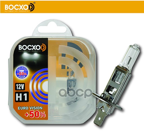 Лампа (Euro Vision +50%)  H1 55W 12V (К-Т 2Шт.) BOCXOD арт. 80511EV