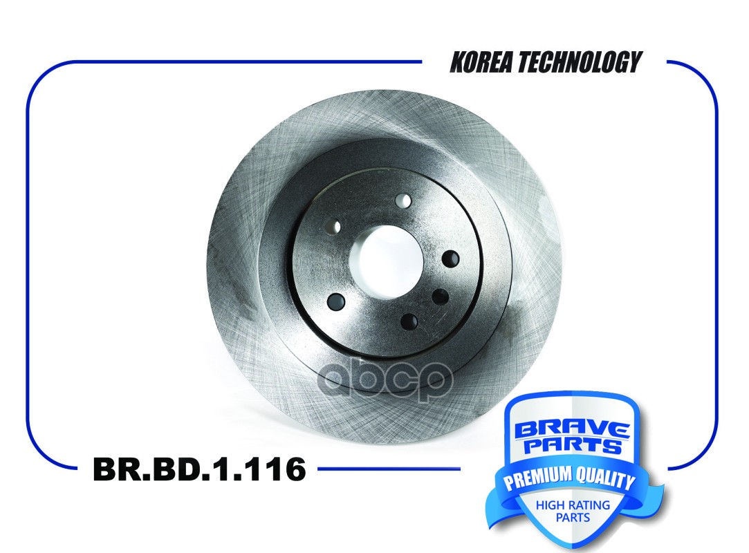 Диск тормозной задний 3500350U3400 BR.BD.1.116 JAC JS4/Москвич 3  BR.BD.1.116 BRAVE арт. BR.BD.1.116