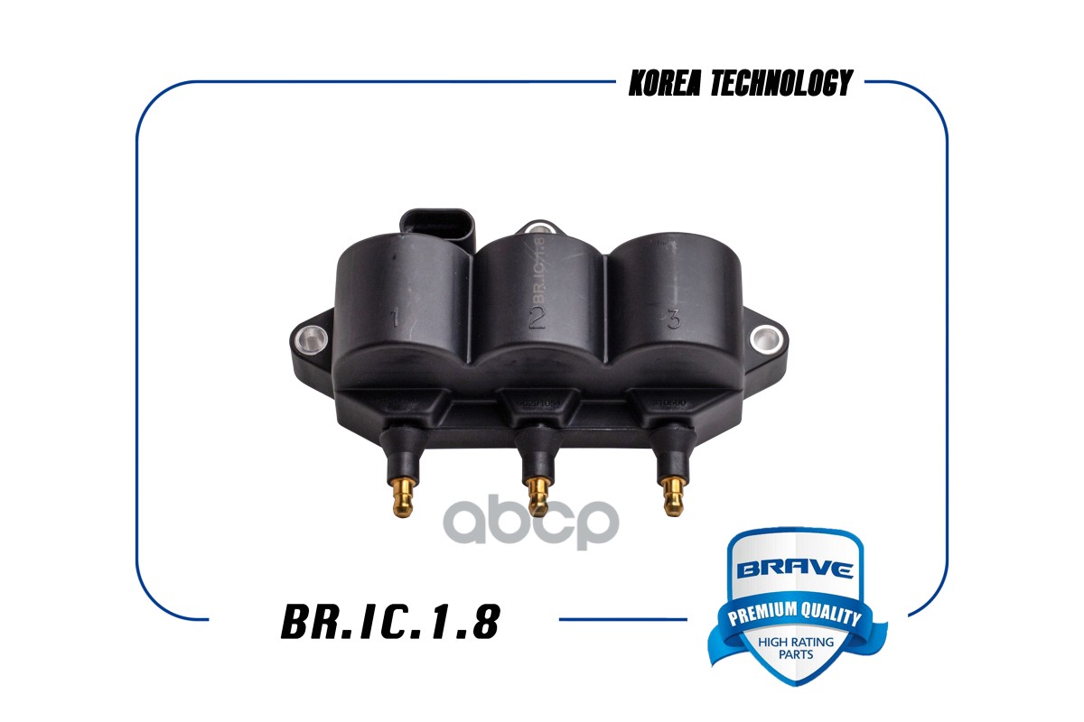 Катушка зажигания 96291054 BR.IC.1.8 Matiz 0.8 05- EVRO-III, Spark 0.8 05- BRAVE арт. BRIC18