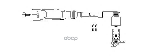 Провод высоковольтный Audi a6 VW T3 -95 BREMI арт. 111/75