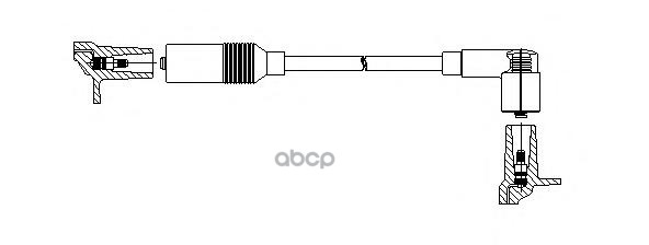 Провод высоковольтный Audi/Seat/VW 60cm BREMI арт. 115/60