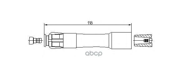 Наконечник в/в провода BMW BREMI арт. 13249a1,8