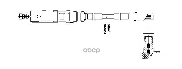 Провод высоковольтный Seat/Skoda/VW BREMI арт. 1a32f49