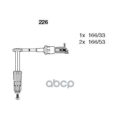 Провода в/в к-т Mercedes 124/140/210 BREMI арт. 226