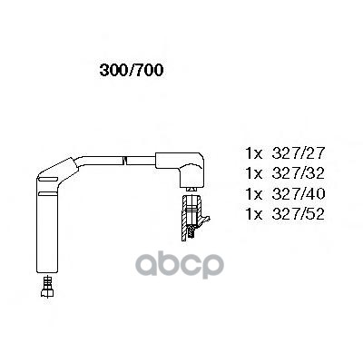 Провод высоковольтный Hyndai Accent 94-00 BREMI арт. 300/700