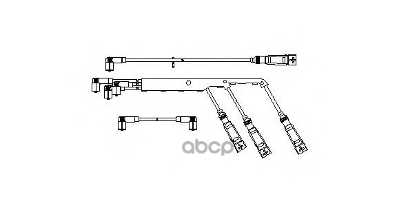 Провода В/В К-Т Skoda Octavia 1.6/Vw Golf Iii 1.4 BREMI арт. 923/100