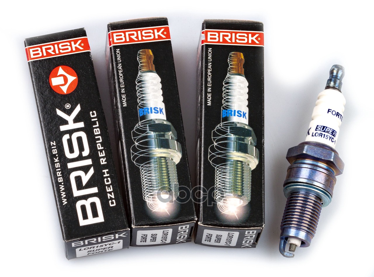 Свеча зажигания компл. (4шт) для а/м ВАЗ 2110 инжектор SUPER FORTE BRISK LOR15YC-1-J BRISK арт. LOR15YC-1-J