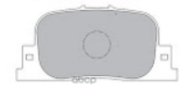 Колодки тормозные задние BYD арт. 1037509400