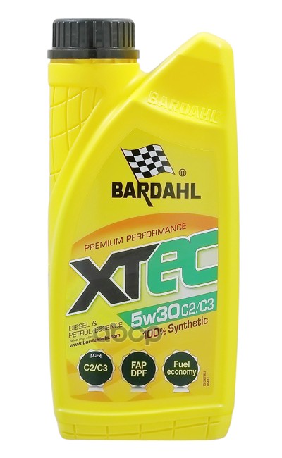 Bardahl Моторное масло XTEC 5W30 C1 ACEA C2/C3 син. (1л)