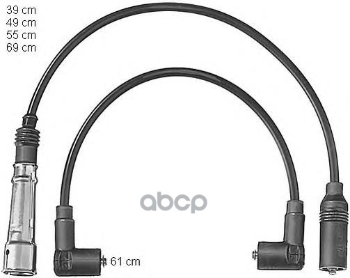 Провода Высоковольтные Ad Vw 4Cyl С Металлич Наконечниками Beru Zef561 Beru арт. ZEF561
