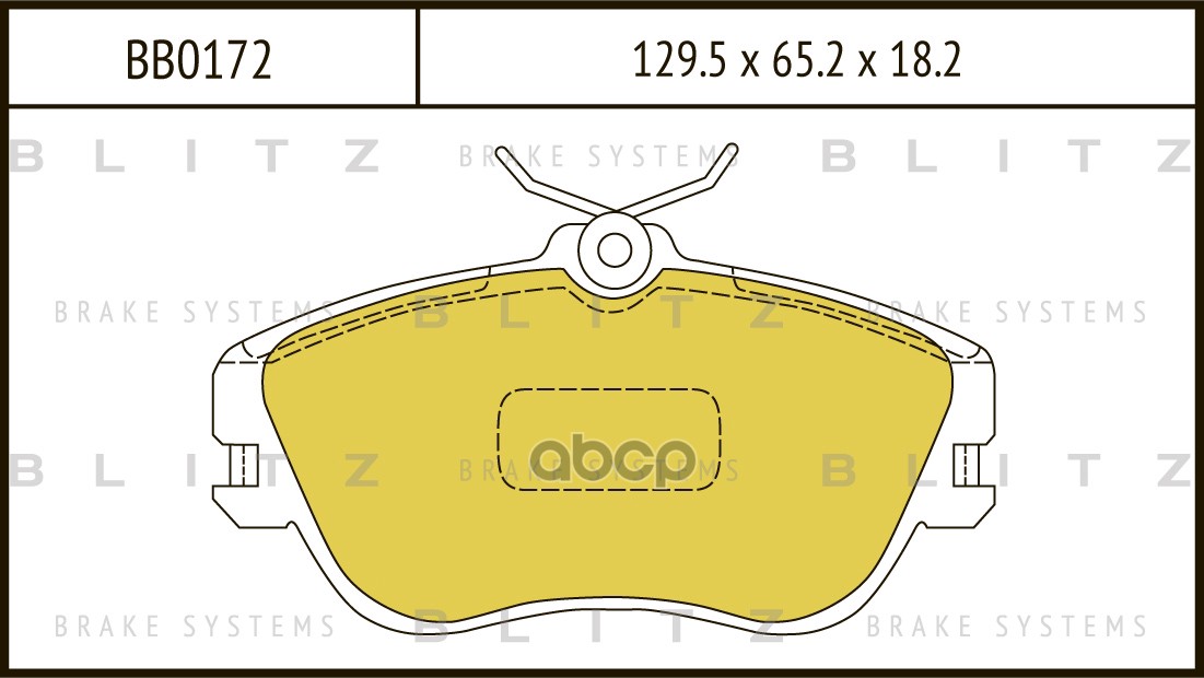 Колодки тормозные дисковые передние Blitz арт. BB0172