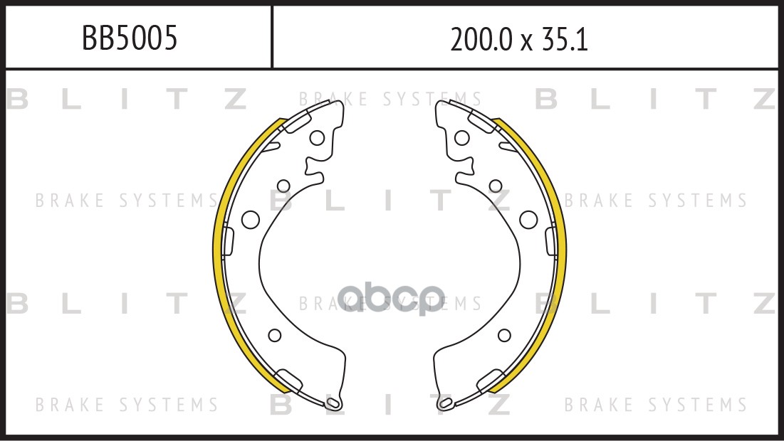 Колодки Тормозные Барабанные Honda Accord/Civic/Hr-V/Logo 85-> Blitz арт. BB5005