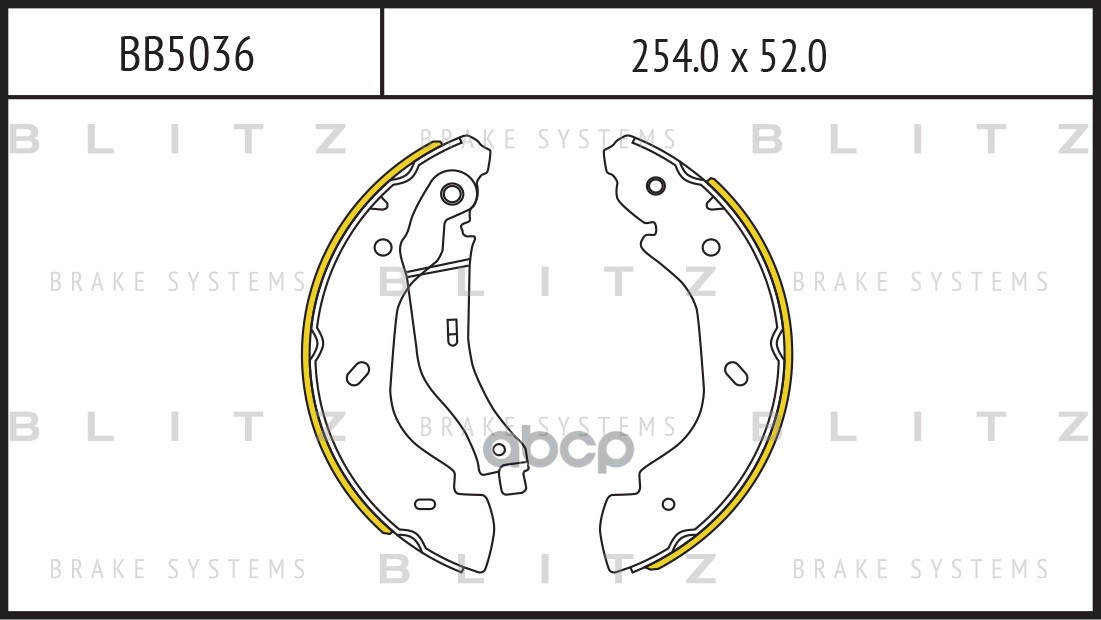 Колодки Тормозные Барабанные Ford Transit 00-> Blitz арт. BB5036