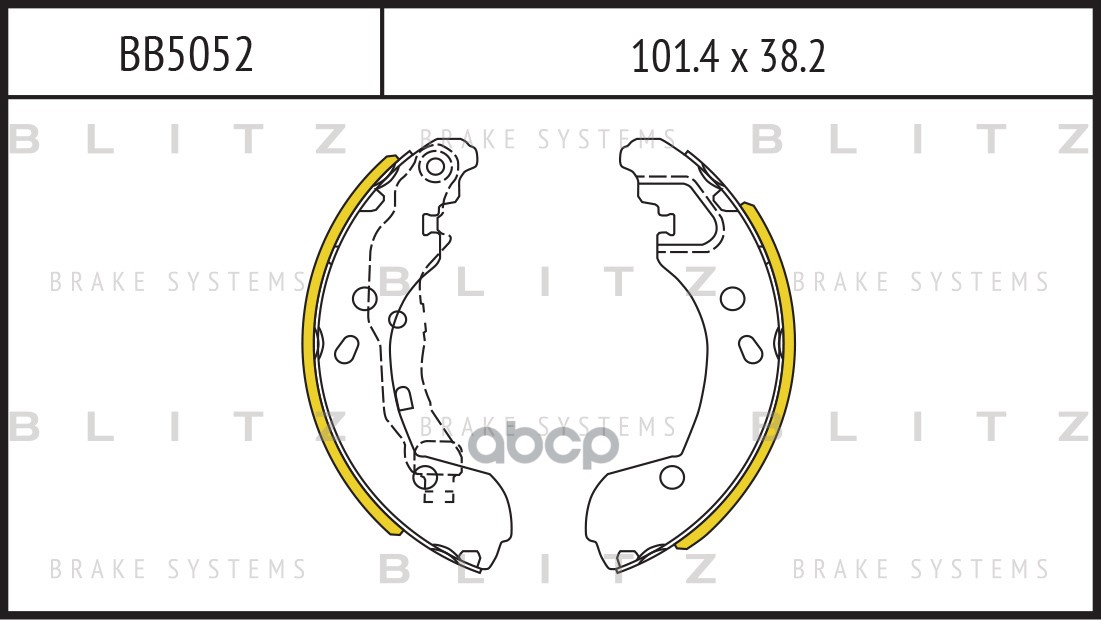 Колодки Тормозные Барабанные Blitz арт. BB5052