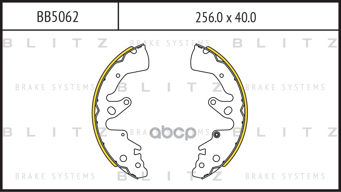Колодки тормозные барабанные Blitz арт. BB5062