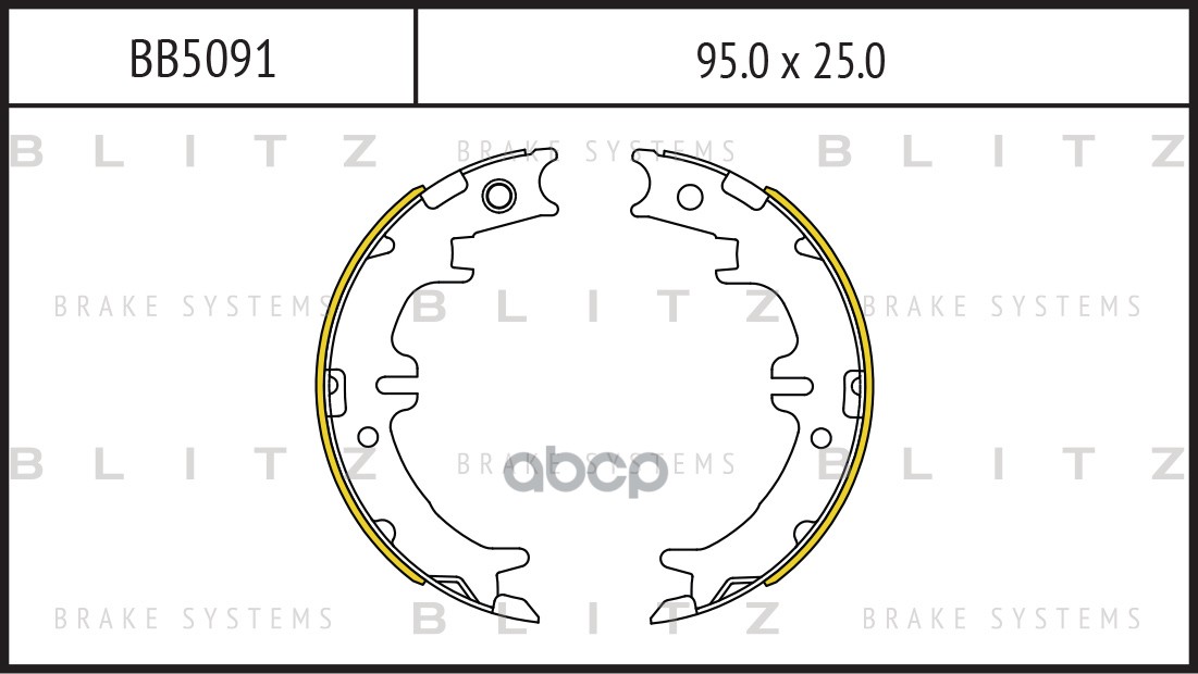 Колодки тормозные барабанные LEXUS GS/IS/LS/SC 93- BB5091 Blitz арт. BB5091