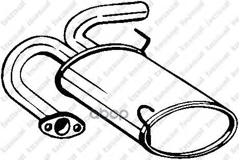 Глушитель Задняя Часть Bosal арт. 145075