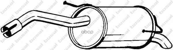 Глушитель основной (задняя часть) NISSAN Micra K12/Note mot.1,2/1,4L 16V BOSAL 145-125 Bosal арт. 145-125