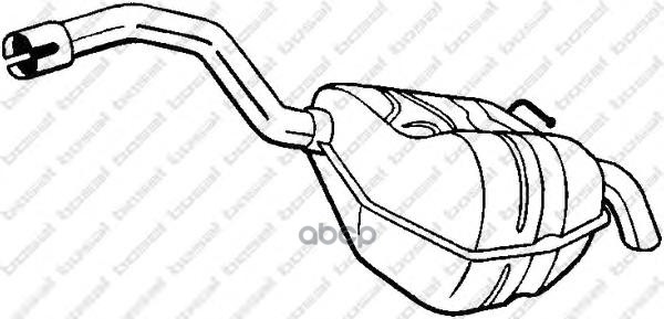 Глушитель Выхлопных Газов Конечный Bosal арт. 154353