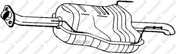 Глушитель Задняя Часть Bosal арт. 185601