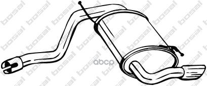 Глушитель Renault Duster 1.6/1.5Dci 4X4 10- С Хром. Bosal арт. 200251