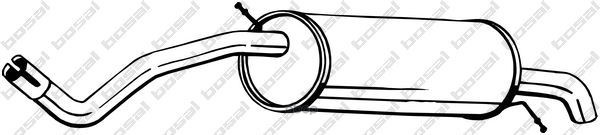 Глушитель Выхлопных Газов Конечный Bosal арт. 278999