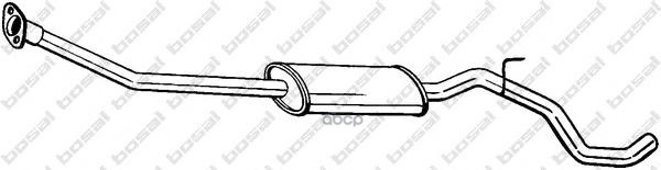 Средний Глушитель Выхлопных Газов Bosal арт. 286277