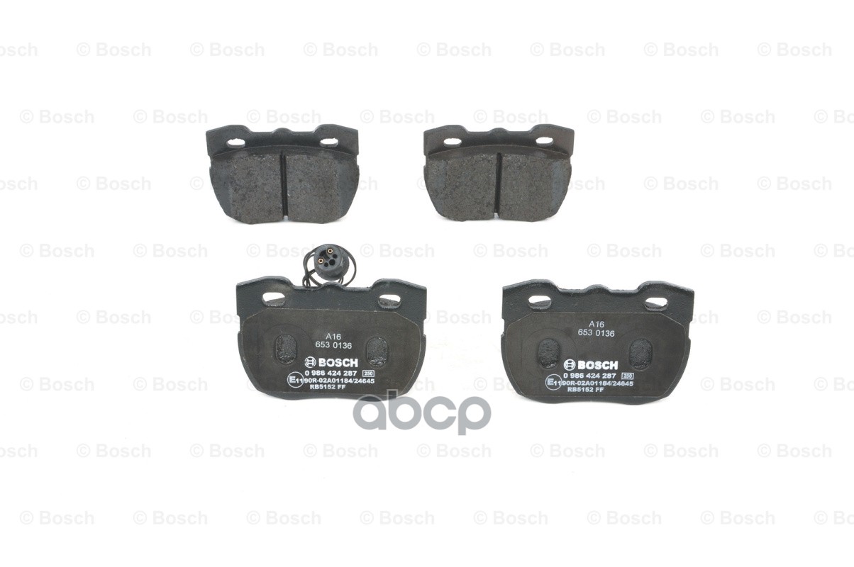 Колодки Тормозные Дисковые | Перед | Bosch арт. 0986424287