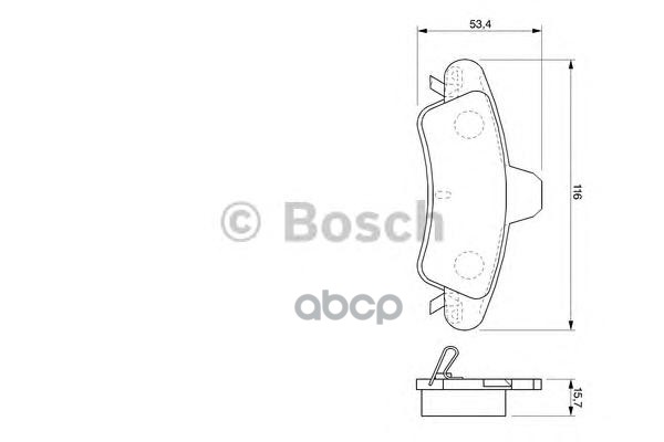 Колодки Тормозные Дисковые | Зад | Bosch арт. 0986424744