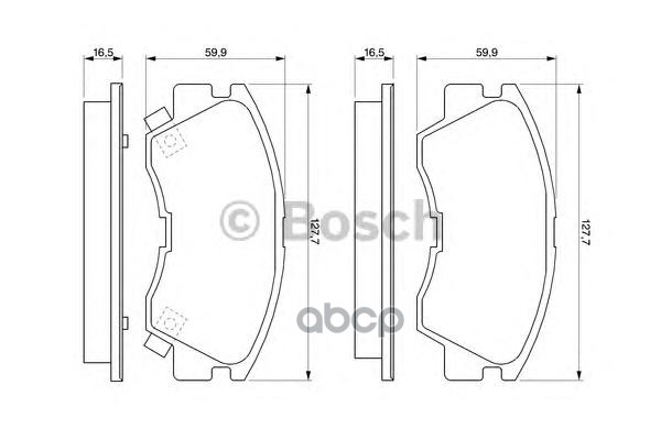 Колодки Тормозные Дисковые | Перед | Bosch арт. 0986460978