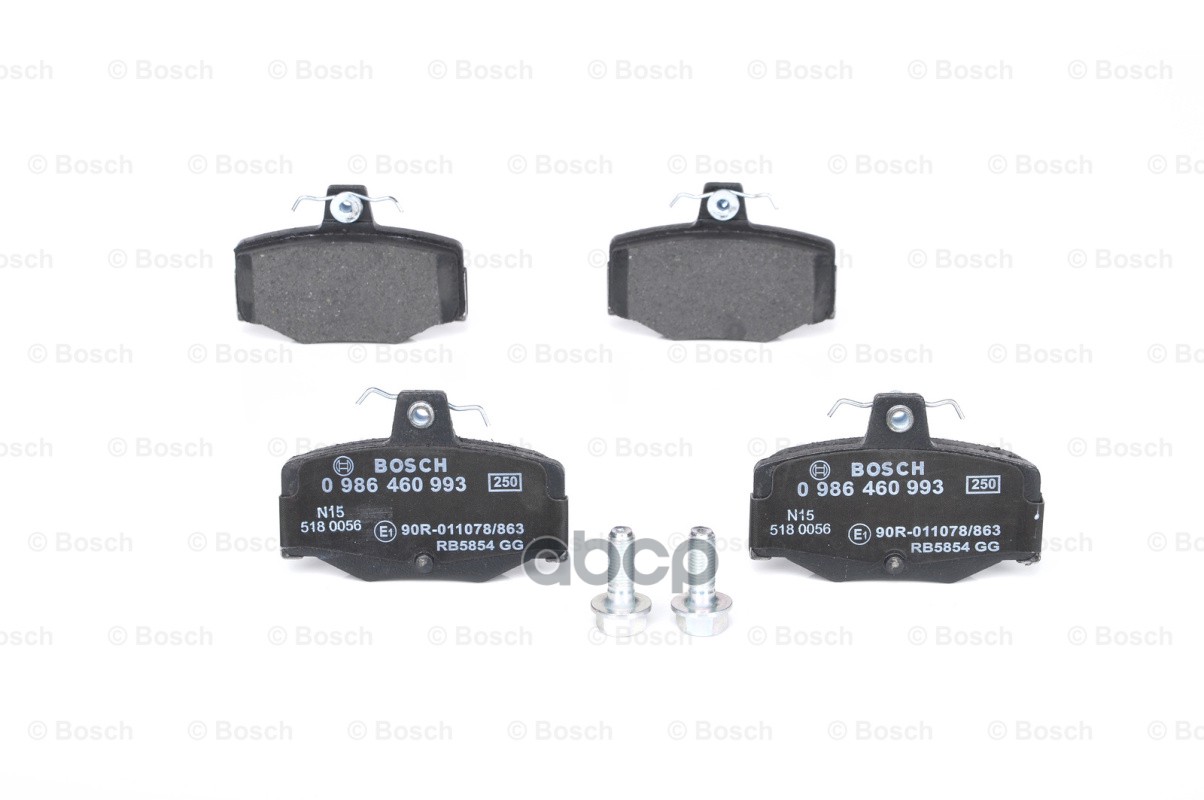 Колодки Тормозные Дисковые | Зад | Bosch арт. 0986460993