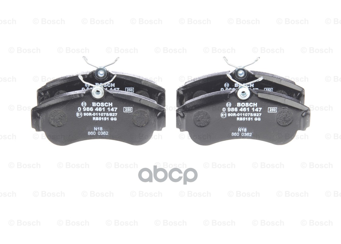 Колодки тормозные дисковые Bosch арт. 0986461147