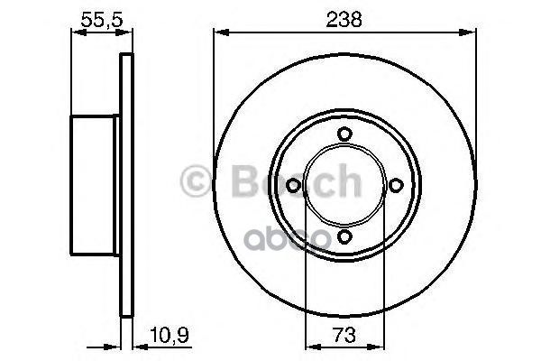 Тормозной Диск 0986478079 Bosch арт. 0986478079