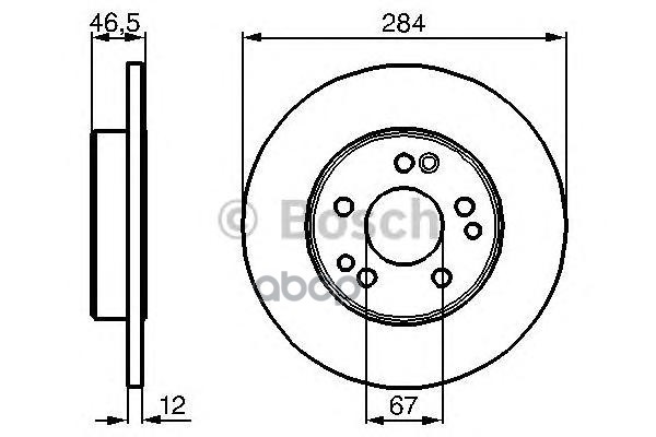 Диск Тормозной Передн Mercedes-Benz: Coup Ce/230 Ce Kat 87-93, E-Class / 93-95, E-Class 93-96, Kombi 200 T/200 T D/200 Te/200...