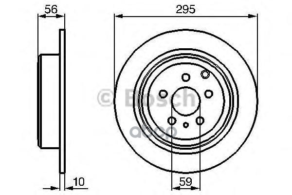 Диск Тормозной Citro?N: Evasion  94-02  Fiat: Ulysse  94-02  Lancia: Zeta  95-02  Peugeot: 806  94-02 Bosch арт. 0986478435