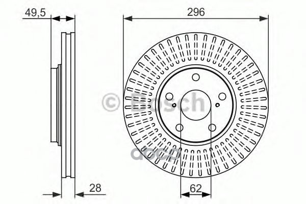 Диск Тормозной Lexus: Rx (Mcu15) 300 Awd 00-03  Toyota: Camry (Mcv3_, Acv3_, _Xv3_) 2.4 Vvt-I/3.0 V6 01-06, Harrier (Sxu1_, M...