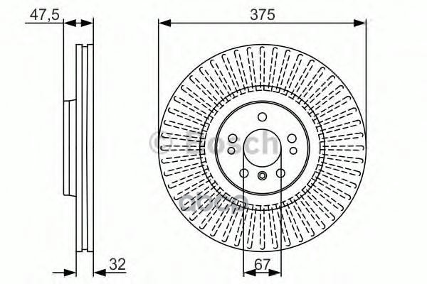 Диск тормозной Bosch арт. 0986479A26