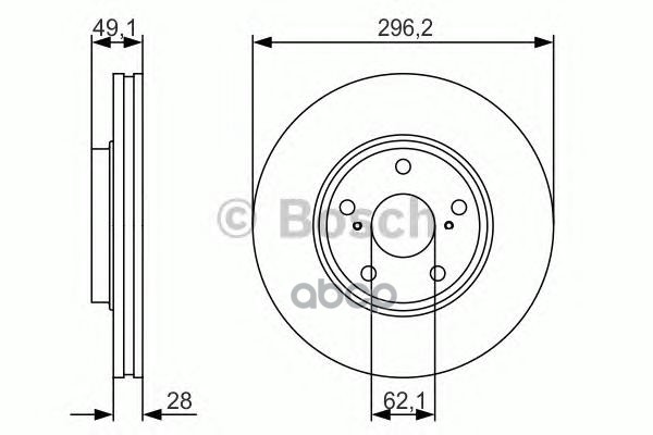 Диск Тормозной | Перед | Bosch арт. 0986479R28