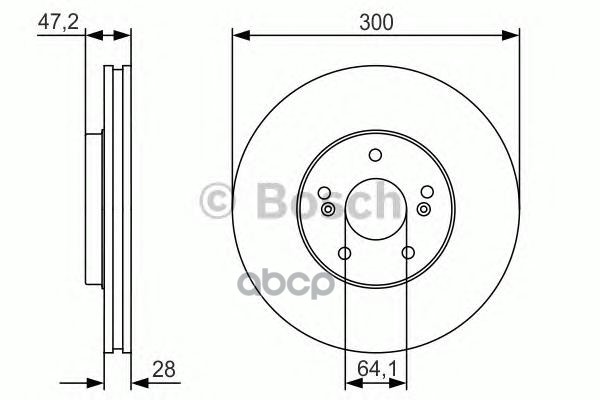 Диск Тормозной Передн Bosch арт. 0986479R47