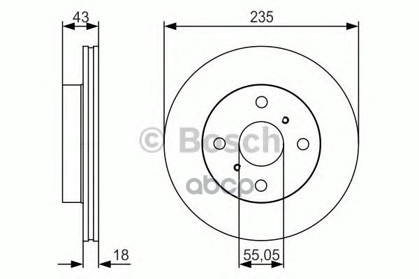 Диск Тормозной | Перед | Bosch арт. 0986479S46