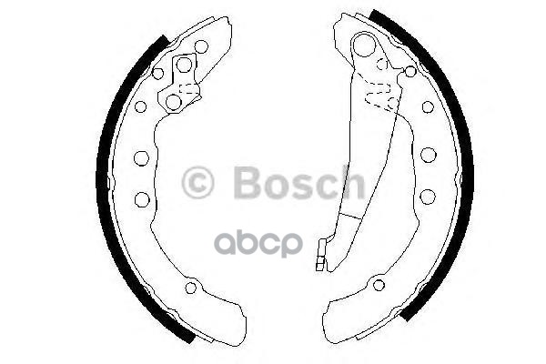 Колодки тормозные барабанные Bosch арт. 0986487281