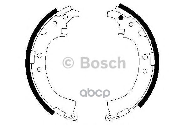 Колодки Тормозные Барабанные   | Зад | Bosch арт. 0986487424