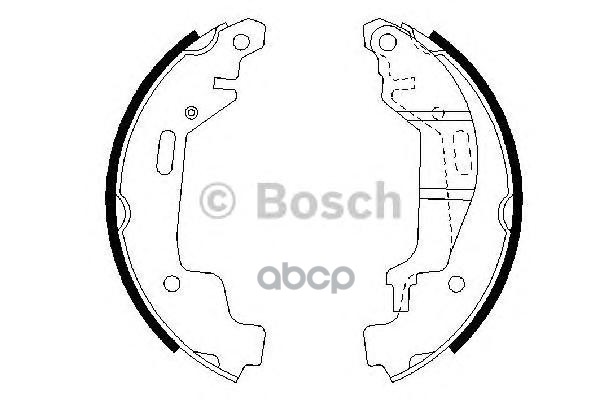 Колодки Тормозные Барабанные Opel: Agila 00-07 Bosch арт. 0986487576
