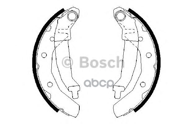 Колодки торм барабан Daewoo Matiz Bosch арт. 0986487628