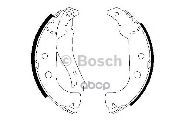 Колодки тормозные барабанные Bosch арт. 0986487629